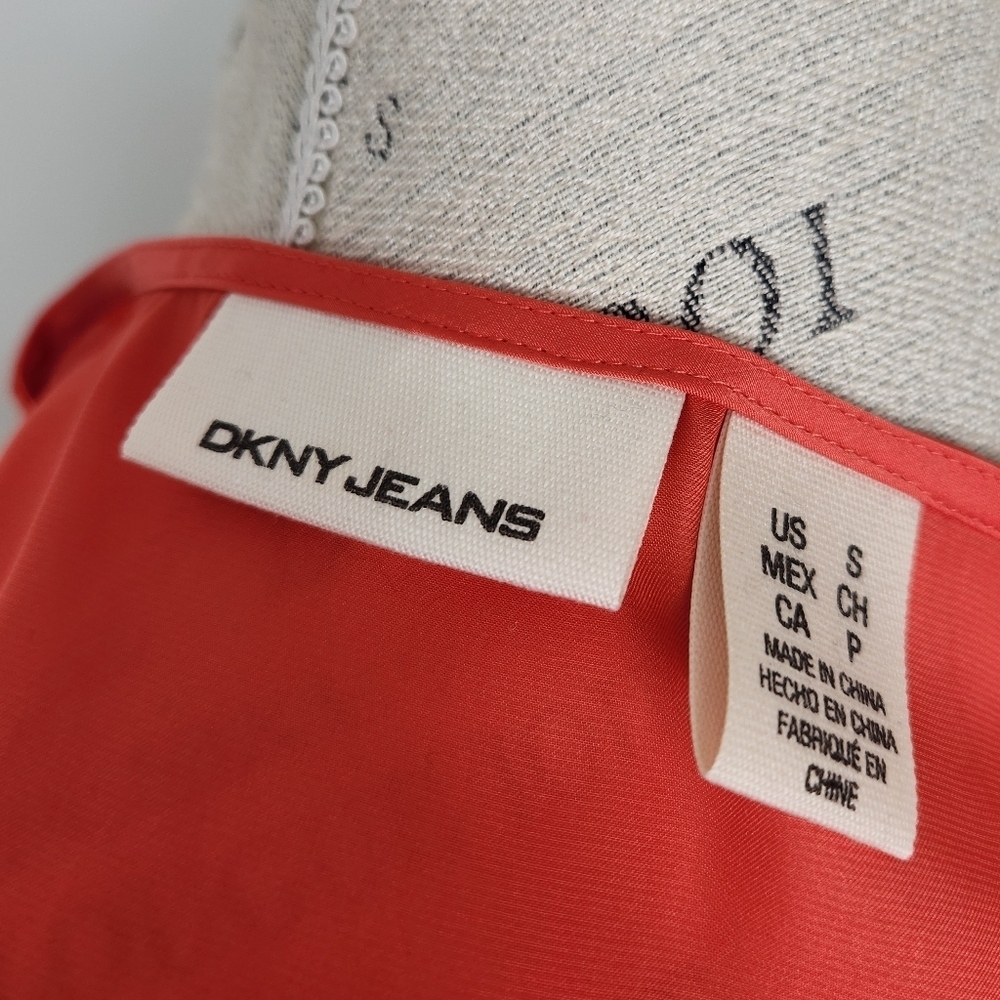 DKNY Red Ruffle Blouse - Picture 2 of 12